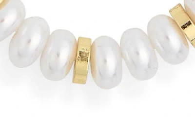 Leith Beaded Necklace In White