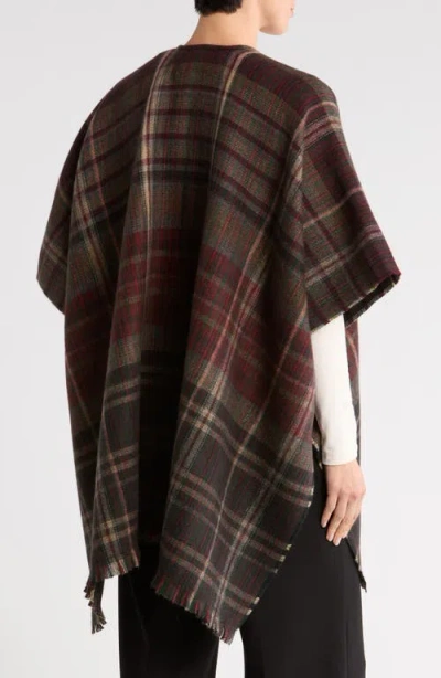 Vince Camuto Classic Plaid Reversible Topper In Multi