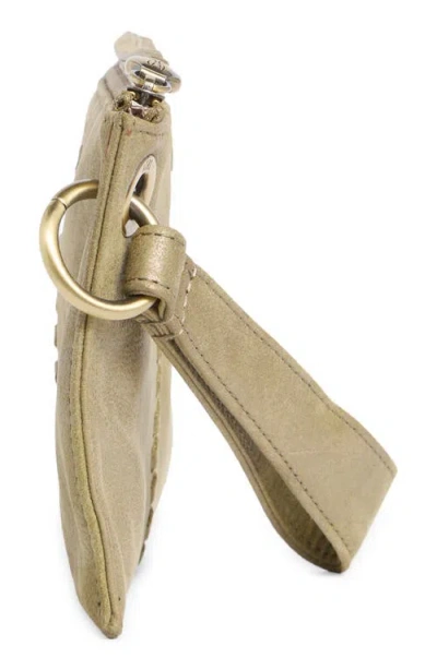 Hobo Vida Leather Wristlet In Nude