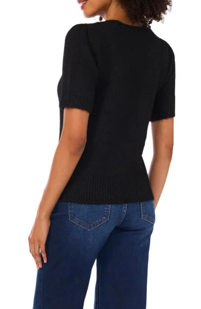 Cece Knit Crewneck Sweater In Black