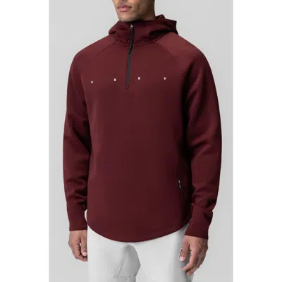 Asrv Dri-core Zip Hoodie In Burgundy
