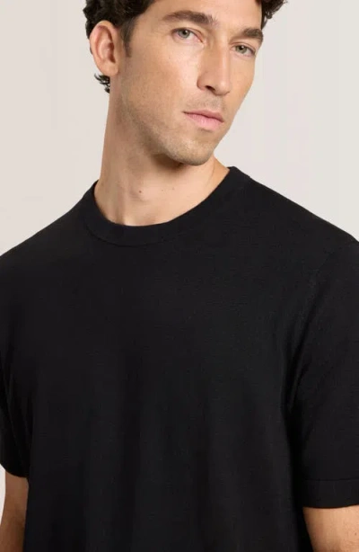 Ted Baker Blue Multi Modern Crewneck T-shirt In Black