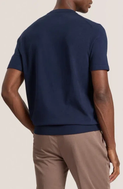 Ted Baker Modern Crewneck Sweater In Blue