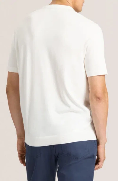 Ted Baker Modern Crewneck Sweater In White