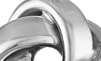 Fzn 14k Gold Knot Pendant Necklace In White