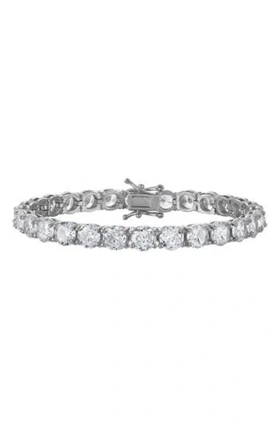 Fzn Cubic Zirconia Bracelet In Silver