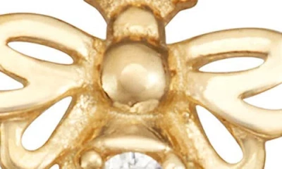 Fzn Kids' Diamond Bee Stud Earrings In Gold
