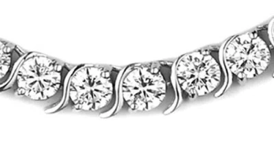 Fzn Cubic Zirconia Necklace In Silver