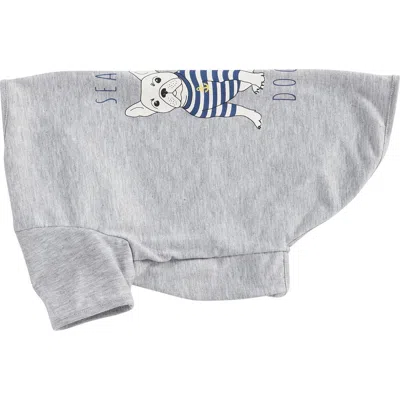 Barbour Sea Dog Pet T-shirt In Gray