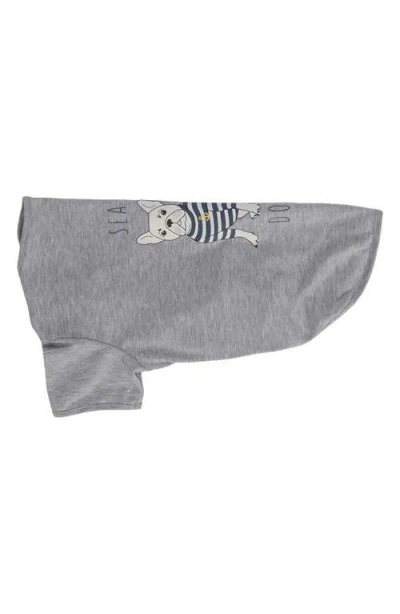 Barbour Sea Dog Pet T-shirt In Gray