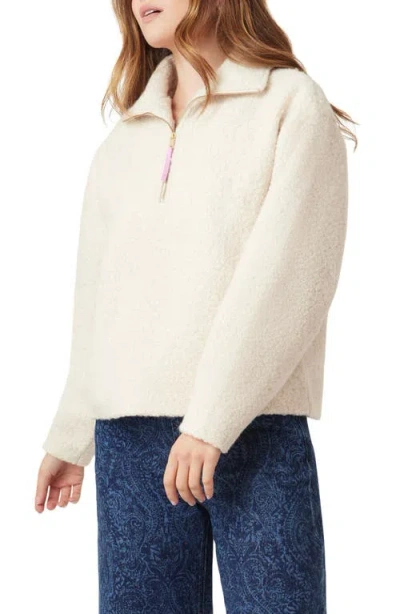 Scotch & Soda Quarter Zip Pullover In White