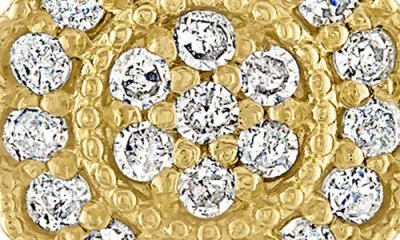 Fzn 10k Gold Diamond Drop Earrings In Yellow