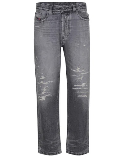 Diesel Belt Loop Jeans In Gray