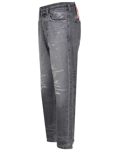 Diesel Belt Loop Jeans In Gray