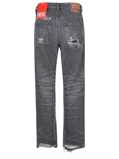 Diesel Belt Loop Jeans In Gray