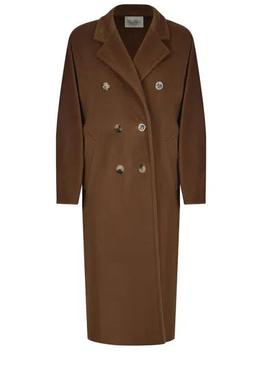 Max Mara "madame" Coat In Brown