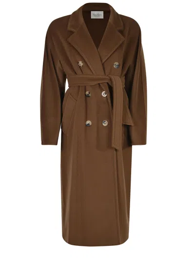Max Mara "madame" Coat In Brown
