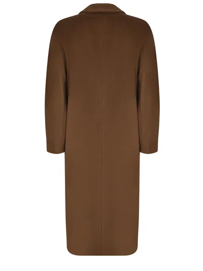 Max Mara "madame" Coat In Brown