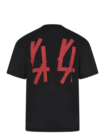 44 Label Group Man T-shirt Charcoal Size Xxl Cotton In Black