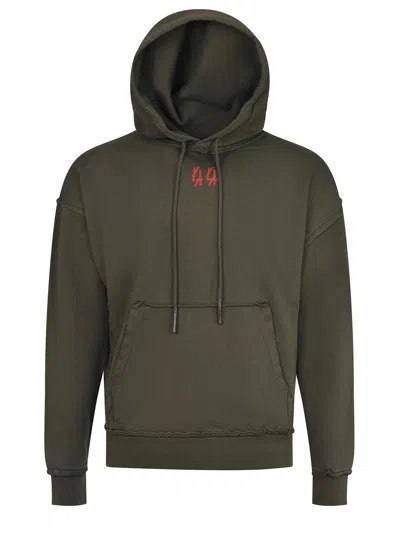 44 Label Group Faded Green Hoodie In Green