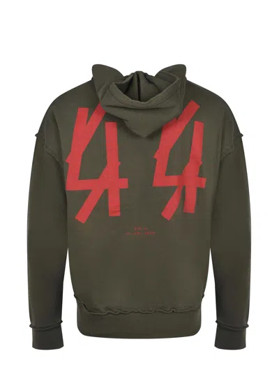 44 Label Group Faded Green Hoodie In Green
