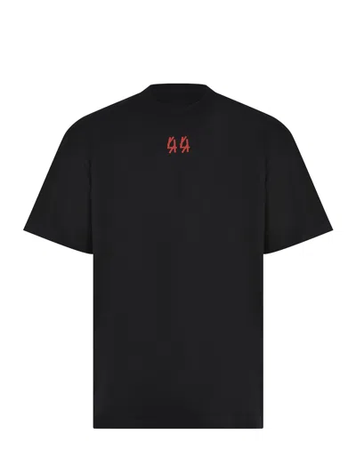 44 Label Group Man T-shirt Charcoal Size Xxl Cotton In Black