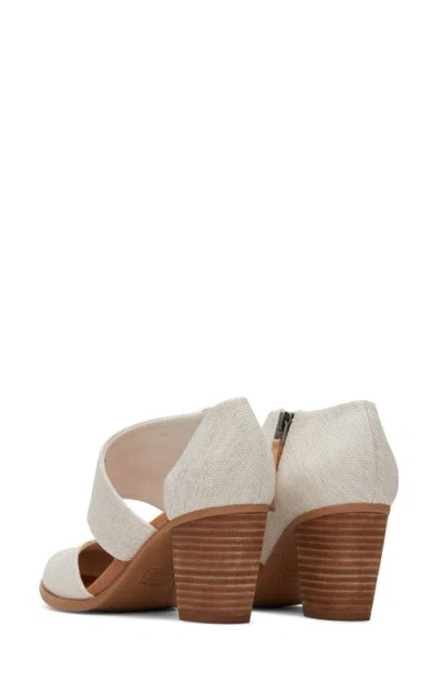 Toms Women's Milan Closed Toe Heel Sandals In White