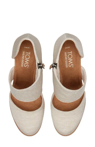 Toms Women's Milan Closed Toe Heel Sandals In White