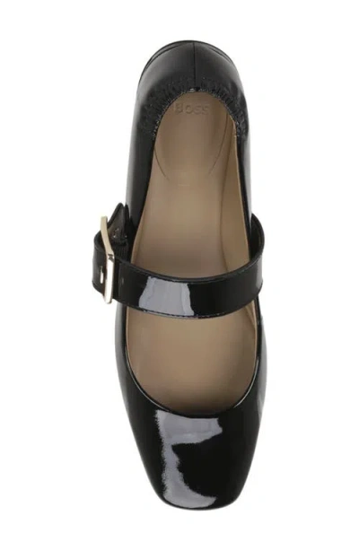 Hugo Boss Boss Luara Mary Jane Flat In Black