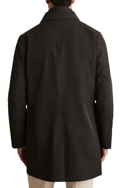 Reiss Logan Water Resistant Overcoat With Removable Funnel Neck Insert In Black
