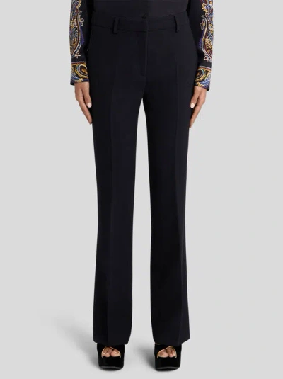 Etro Stretch Trousers In Black
