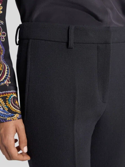 Etro Stretch Trousers In Black