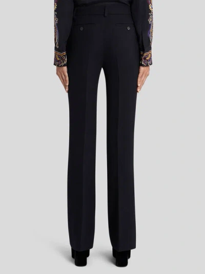 Etro Stretch Trousers In Black