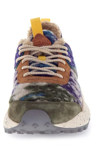 Flower Mountain Kotetsu Teddy Fleece Sneaker In Multi