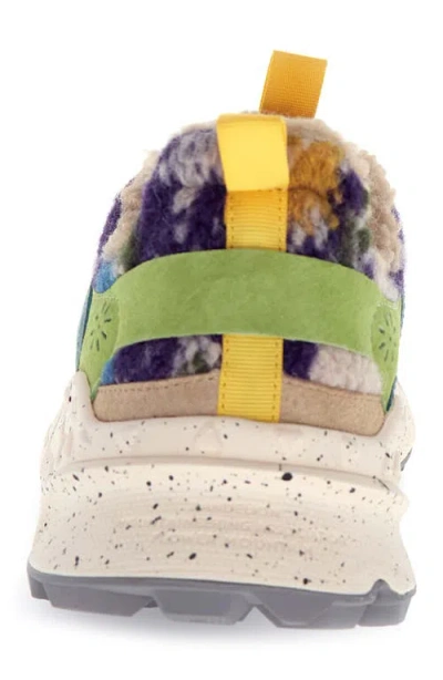 Flower Mountain Kotetsu Teddy Fleece Sneaker In Multi