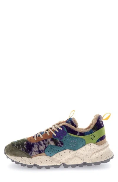Flower Mountain Kotetsu Teddy Fleece Sneaker In Multi