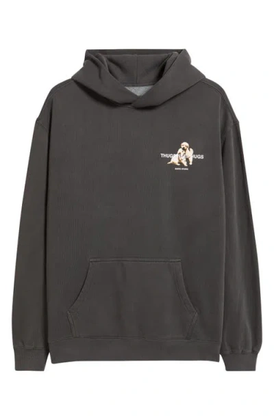 Santo Studio Thugs Need Hugs Graphic Hoodie In Black