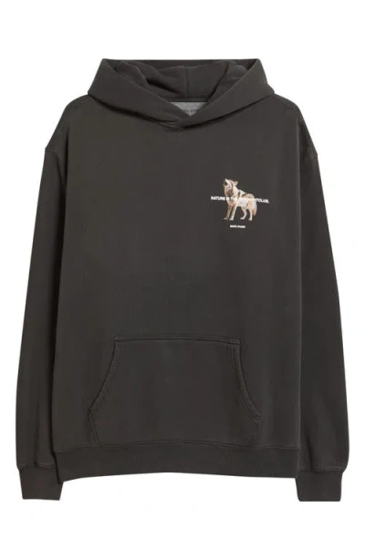 Santo Studio Wolf Night Club Graphic Hoodie In Black
