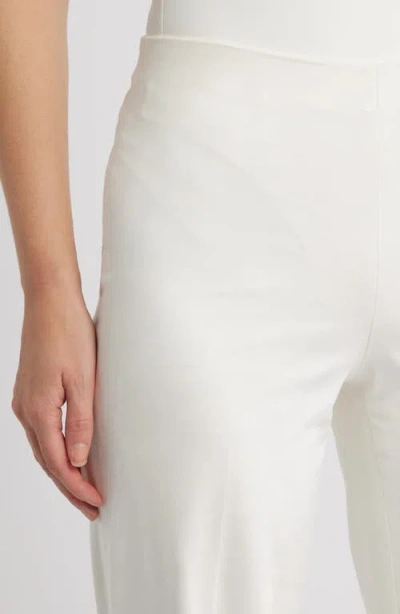 Anne Klein High Waist Wide Leg Pull-on Pants In White