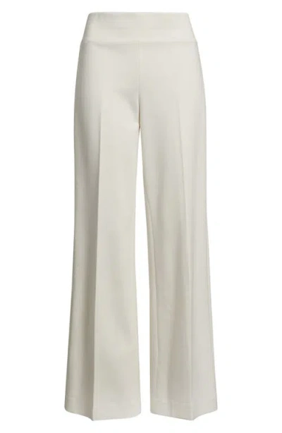 Anne Klein High Waist Wide Leg Pull-on Pants In White
