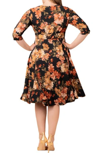 Kiyonna Royal Metallic Dress In Multi