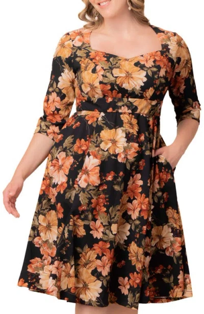 Kiyonna Royal Metallic Dress In Multi