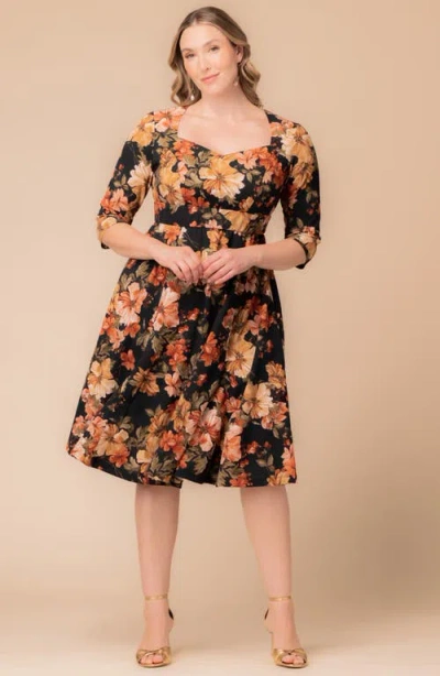 Kiyonna Royal Metallic Dress In Multi