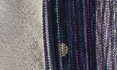 Cara Kids' Set Of 2 Plissé & Velvet Headbands In Gray