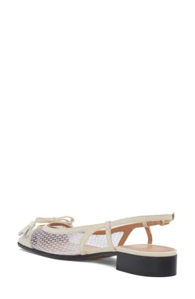 Valentino Garavani Valet Du Roi Slingback Ballet Flat In White
