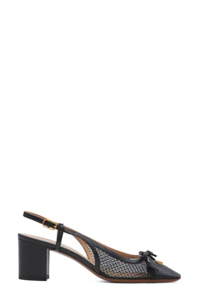 Valentino Garavani Valet Du Roi Slingback Pump In Black