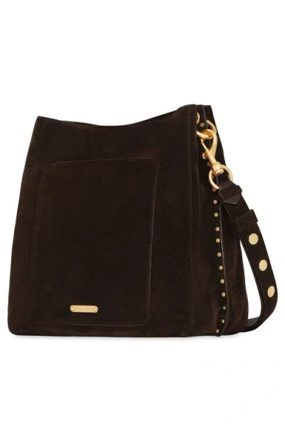 Rebecca Minkoff Darren Deerskin Leather Shoulder Bag In Brown