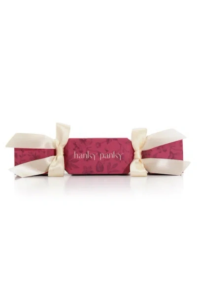 Hanky Panky Holiday Cracker Low Rise Thong In Pink