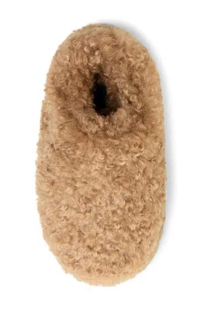 Apparis Misha Faux Fur Mule Slipper In Brown