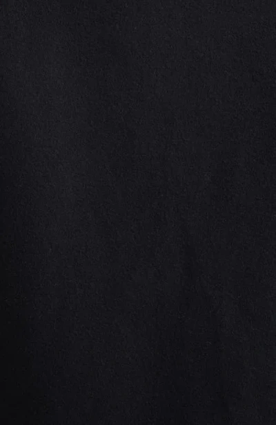 Carolina Herrera Chrysanthemum Embroidered Double Face Virgin Wool Cocoon Coat In Black